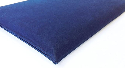 Luxurious Comfort Solid Pad Memory Foam Pet Dog Bed with Inner Waterproof Case and External Cover for Small and Medium Dogs + Free 2nd Cover (Complete Bed - 34"x27"x3", Denim - Blue)