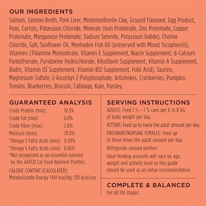 Instinct Original Pate Wet Cat Food, Grain Free Recipe - Real Salmon, 3 Ounce (Pack of 24)