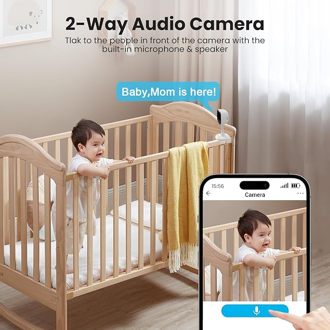 AMOROM Indoor Camera for Home Security1080P WiFi Security Camera for Baby MonitorPrivacy Mode2-Way TalkNight VisionMotion DetectionCloud&SD Card StorageAlexa&Google Home Compatible (Wired) AM-C1-03