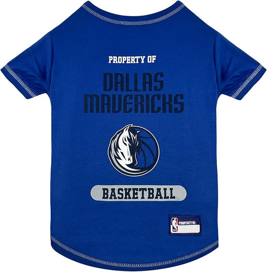 Pets First NBA Licensed Hoodies & T-Shirt for Dogs & Cats, Dallas Mavericks, Small