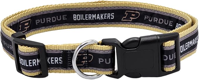 Pets First Collegiate Pet Accessories, Dog Collar, Purdue Boilermakers, Small