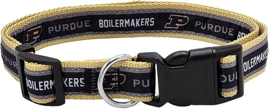 Pets First Collegiate Pet Accessories, Dog Collar, Purdue Boilermakers, Large