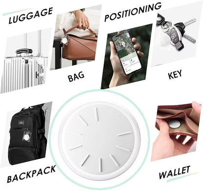 GPS Tracker for Vehicles No Subscription, 2PCS Real Time GPS Tracker for Car Work with Find My (iOS Only), Mini Hidden Car Tracker Device with Waterproof Case, No Monthly Fee (White)
