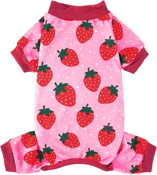 XPUDAC Dog Pajamas for Large Dogs, Strechy Soft Dog Clothes for Dogs Girl Boy Pet Jumpsuit, Cat Onesie-3XL