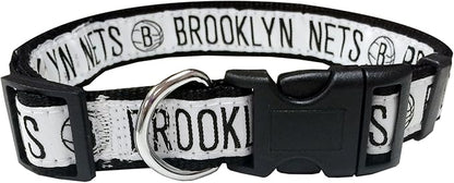 Pets First NBA PET Collar BROOKLYN NETS Dog Collar, Size Small Basketball Team Collar for Dogs & Cats. A Shiny & Colorful Dog & Cat Collar Licensed by the NBA