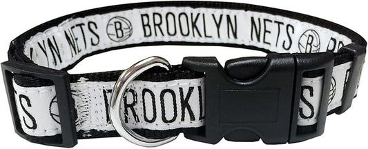Pets First NBA PET Collar BROOKLYN NETS Dog Collar, Size Small Basketball Team Collar for Dogs & Cats. A Shiny & Colorful Dog & Cat Collar Licensed by the NBA