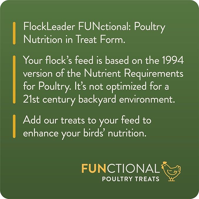 FlockLeader Defend, Functional Poultry Treats for Immune Support, 1.5 lb (Pack of 2)