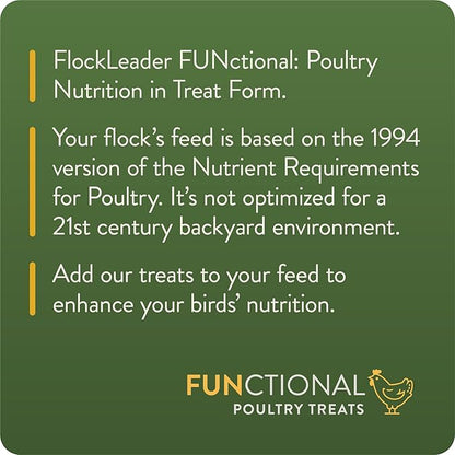 FlockLeader Defend, Functional Poultry Treats for Immune Support, 1.5 lb (Pack of 2)
