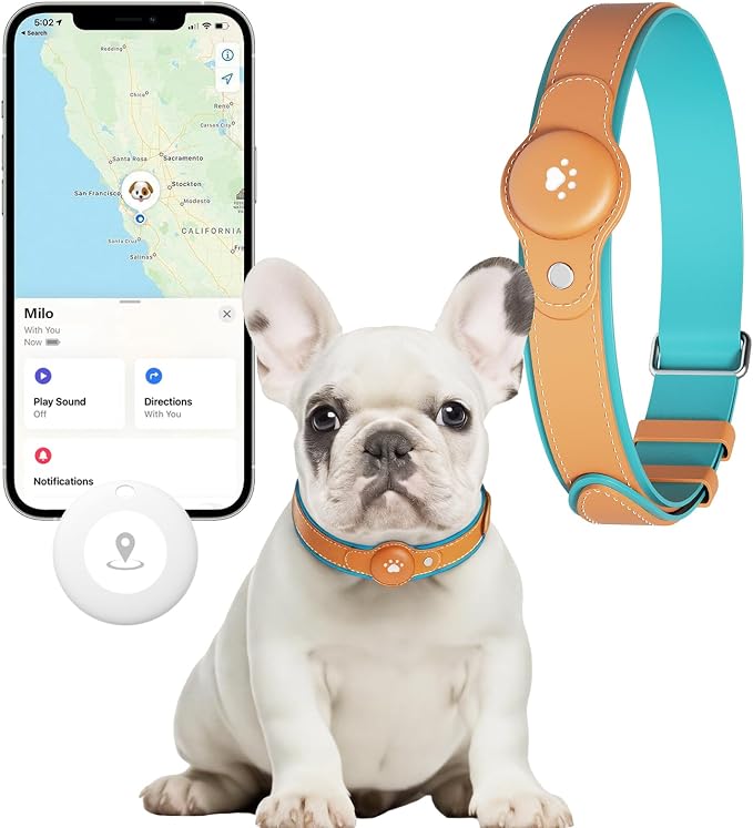 New GPS Tracker for Dogs: Smart Pet Collar with Real-Time Tracking | No Monthly Fee/Subscription (iOS & Android) Waterproof, Anti-Lost,365-Day Long Battery Life GPS Tracker Dog Collar