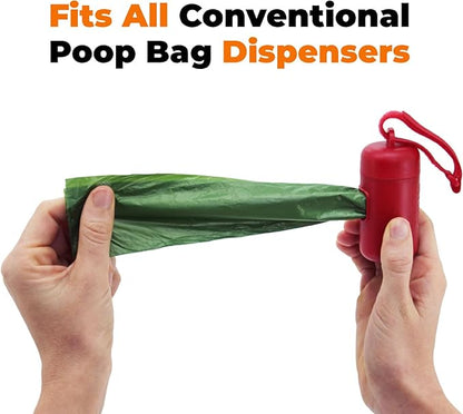 Best Pet Supplies Dog Poop Bags for Waste Refuse Cleanup, Doggy Roll Replacements for Outdoor Puppy Walking and Travel, Leak Proof and Tear Resistant, Thick Plastic - Green (Scented), 300 Bags