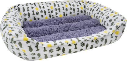 AIWIKIDE Dog Sofa Bed, Anti-Anxiety Bed for Dog, Rectangle Washable Bed with Grey Mattress, Large …