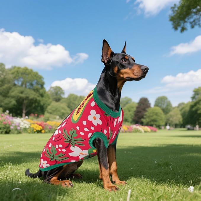 8PCS/Pack Dog Shirts Female for Small Puppies Doggies Girl Sleeveless Tank Top Tee Clothes Vest Soft Light Weight Stretchable T-Shirts Outfits Pink Purple S