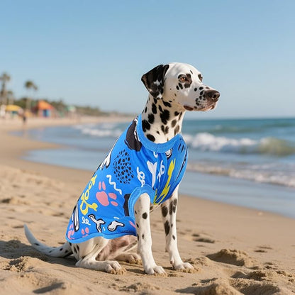 8PCS/Pack Dog Shirts Male for Medium Dog Boy Sleeveless T Shirts Soft Stretchy Cats Doggie Puppy Tank Top Tee Vest
