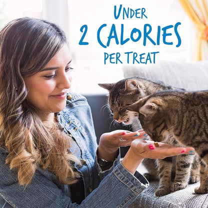 Fruitables Crunchy Low Calorie Treats Packed with Protein for Cats Healthy Free of Wheat, Corn and Soy – Made with Real Chicken with Blueberry – 2.5 Ounces (Pack of 2)