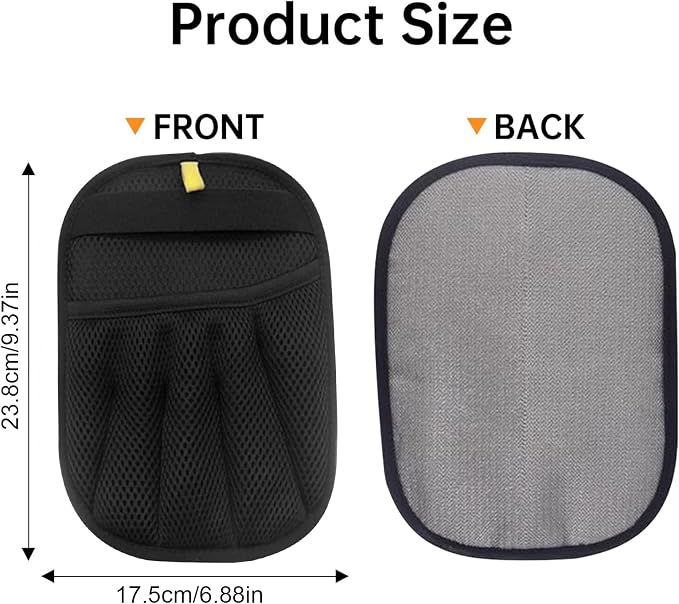 Pet Hair Removal Glove | Electrostatic Reusable Cat & Dog Magic Brush Hair Remover Tool for Furniture, Carpet, Couch | Upgraded 5-Finger Design | Gentle Grooming Tool for Pets(Eco-Friendly) (2 PCS)