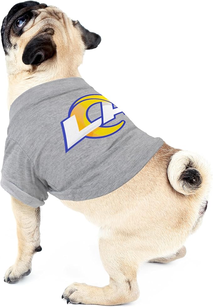 Littlearth NFL Los Angeles Rams Pet T-Shirt, Team Color, Medium