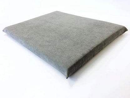 Luxurious Comfort Solid Pad Memory Foam Pet Dog Bed with Inner Waterproof Case and External Cover for Small and Medium Dogs + Free 2nd Cover (Complete Bed - 34"x27"x3", Suede - Gray)
