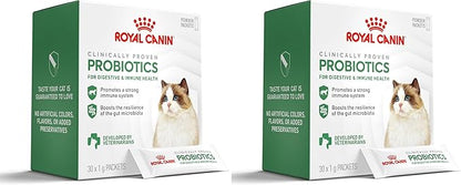 Royal Canin Probiotics for Cats Digestive and Immune Health Powder Supplement for Cats of All Ages, 30 Count (Pack of 2)