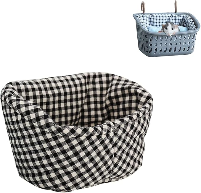 JWShang Small Rat Hammocks for Cage Chew Proof, Rat Warm Bed, Small Animal Hanging Hammock, Rat Cage Accessories for Small Animals Rat, Mouse, Guinea Pig, Chinchilla, Sugar Glider, Ferret
