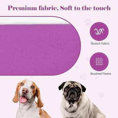 Dog Hoodie Dog Sweaters for Small Dogs,Pet Sweater Solid Soft Brushed Fleece Pet Clothes Hoodie Sweatshirt with Pocket(Purple-XS)