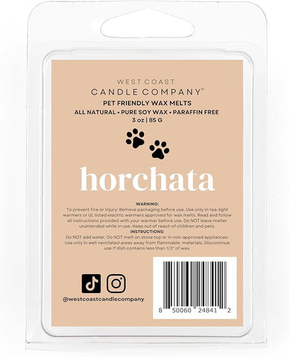 Pet Safe Wax Melts for Dogs | Non Toxic Soy Wax Melts | Natural, Paraffin-Free, Clean Burning | Odor Eliminating Wax Cubes | Horchata
