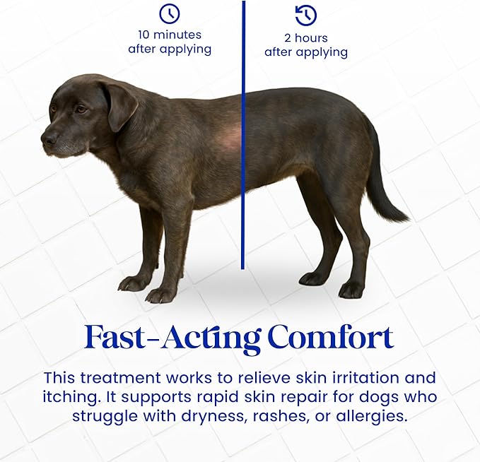 Nourish Pet Co. Derma Cream - Dog Skin Irritation Treatment, Hot Spot and Itch Relief for Dogs, Fast-Acting Moisturizing Formula, Soothes Dry Skin, Fragrance Free, 75g