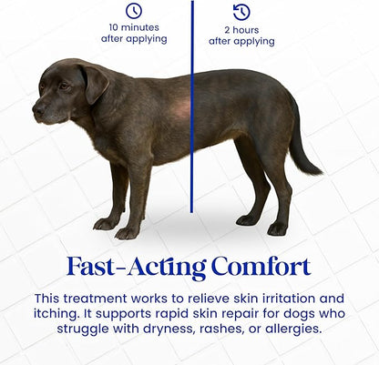 Nourish Pet Co. Derma Cream - Dog Skin Irritation Treatment, Hot Spot and Itch Relief for Dogs, Fast-Acting Moisturizing Formula, Soothes Dry Skin, Fragrance Free, 75g