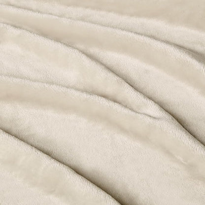 Amazon Basics Soft Fleece Throw Blanket, Lightweight Cozy Blanket for Couch & Sofa, 50 x 60 Inches, Beige