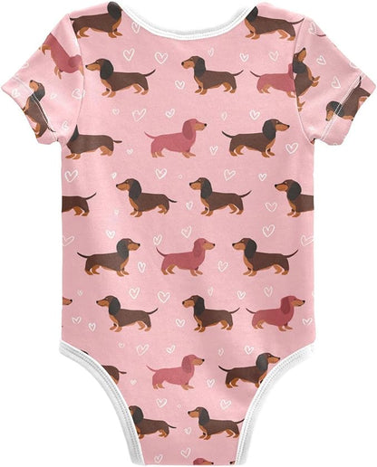 Bright Emotions Raccoons Baby Short Sleeve Bodysuits Romper Unisex Infant Outfit Wrapping Clothes for Boy Girl kids 3M