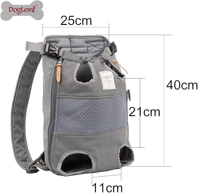 Dog Carrier Backpack - Legs Out Front - Facing Pet Carrier Backpack for Small Medium Large Dogs, Airline Approved Handsa - Canvas Mesh Free Cat Travel Bag