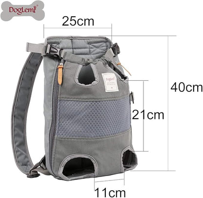 Dog Carrier Backpack - Legs Out Front - Facing Pet Carrier Backpack for Small Medium Large Dogs, Airline Approved Handsa - Canvas Mesh Free Cat Travel Bag