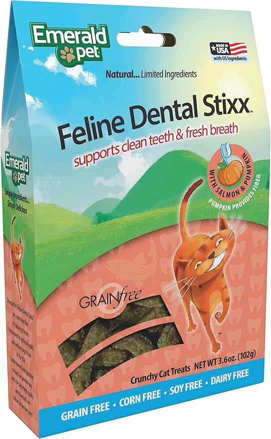 Emerald Pet Feline Dental Stixx (Salmon)