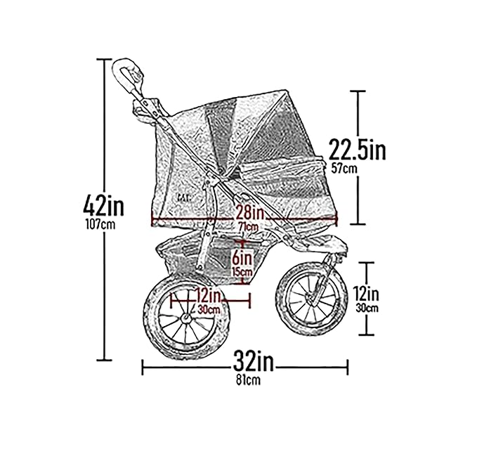 Pet Gear No-Zip Jogger Pet Stroller for Cats/Dogs, Zipperless Entry, Airless Tires, Easy One-Hand Fold, Cup Holder + Storage Basket, Sapphire