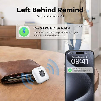 Hoxe Air Tracker Tags-4 Pack for iOS & Android, Smart Tag for Key, Bag, Pet | Dual System Luggage Tracker Compatible with Apple Find My & Google Find Hub App, Bluetooth Key Finder Replaceable Battery