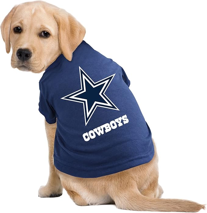 Littlearth NFL Dallas Cowboys Pet T-Shirt, Team Color, Medium