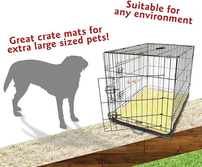 48" Towers Citrus Yellow Crate Dog Bed Mat By Majestic Pet Products