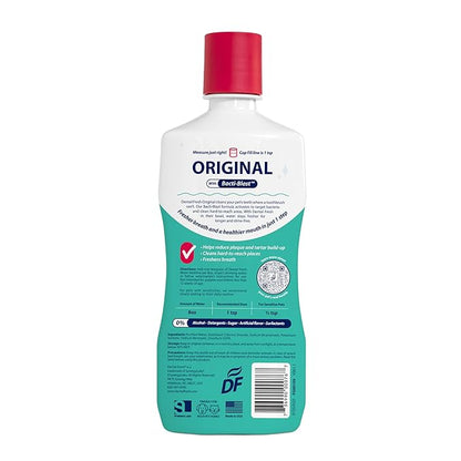 Dental Fresh Original Water Additive for Dogs & Cats, 17 Fl Oz, Daily Teeth & Breath Care to Help Freshen Breath