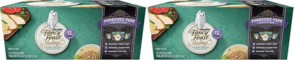 Fancy Feast Purina Wet Cat Food Variety Pack, Medleys Shredded Fare Collection - (4 Packs of 12) 3 oz. Cans