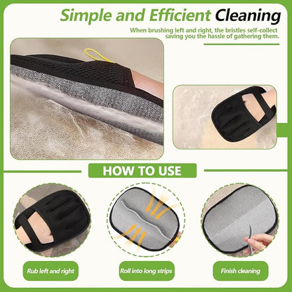 Electrostatic Pet Hair Remover Glove – Reusable Lint Roller Alternative for Furniture, Carpet & Clothes – Washable Dog & Cat Hair Brush with Strong Grip – No Sticky Refills Needed(1PCS)