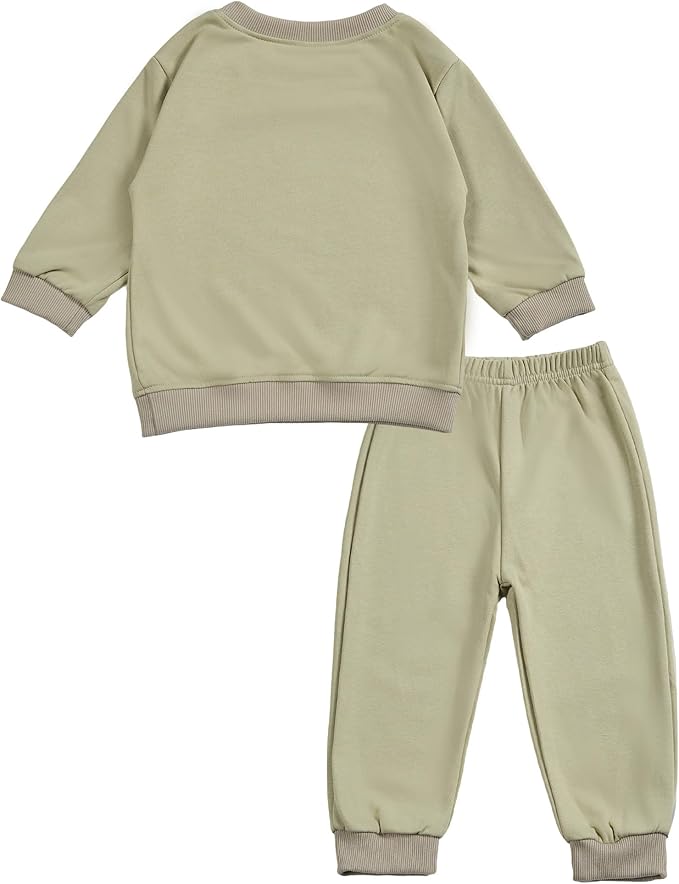 Toddler Baby Cute Dog Puppy Long Sleeve Sweatshirt Top Jogger Pants Set Cute Fall Winter Clothes Set