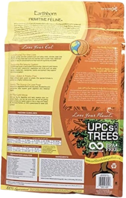 Earthborn Grain Free Primitive Feline 14 lbs