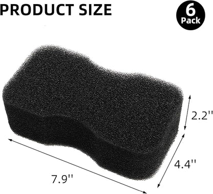 Cididu 6 Pack Horse Groomer Sponge, Durable Horse Bath Sponge Block for Cleaning and Massage, Reusable Brush Scrubber for Body Hair, Horses Grooming Tool Supplies for Large Dog and Cat, Easy to Grasp