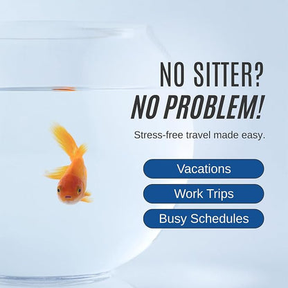 Vacation Feeder for Aquarium - 14 Day Feeder Block - Slow Release Fish Food for Betta, Goldfish & Tropical Fish - Aquatic Pet Tank Food (2 Packs of 2 Blocks)