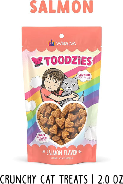 Weruva BFF Toodzies, Salmon Crunchy Cat Treats, 2oz Bag