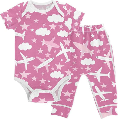Baby Clothes Set Infant Bodysuits Pants Sets 0-24M For Boys Girls