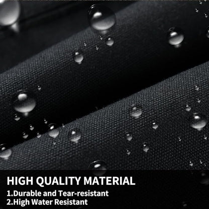 Coverado Rear Car Seat Covers, Waterproof Canvas Seat Protector for Car Seat Cushions for Kids & Dogs, Seat Covers Compatible with 2015-2026 Ford F150 & 2017-2026 Ford F250 F350 F450(Black, 2PCS)