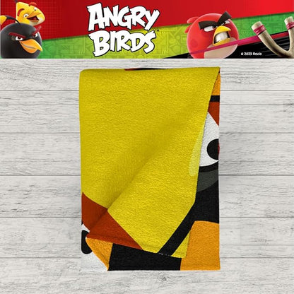 Collectibles Angry Birds Super Soft Cotton Bath/Pool/Beach Towel, 60 in x 30 in, (100% Officially Licensed Product) by Franco