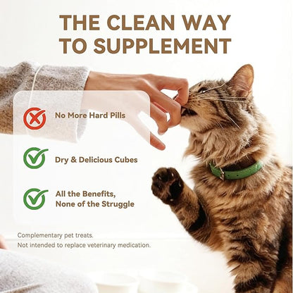 Freeze-Dried Cat Treats and Food Toppers, Simple Egg Yolk with Taurine, 3.5 oz, Support for Heart, Vision &Coat Health