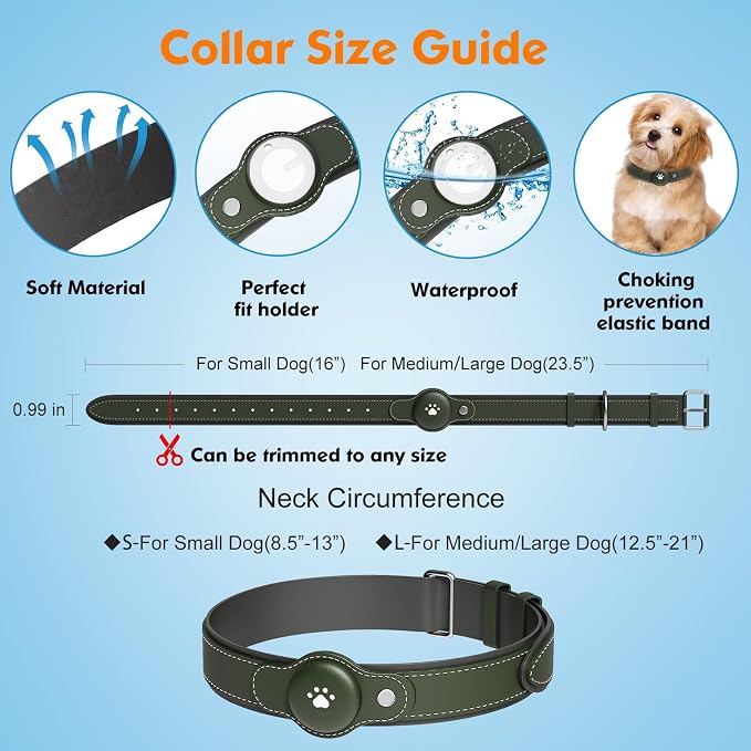 New GPS Tracker for Dogs: Smart Pet Collar with Real-Time Tracking,No Monthly Fee/Subscription (iOS & Android) Waterproof, Anti-Lost,365-Day Long Battery Life GPS Tracker Dog Collar(Tracker Included)
