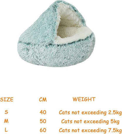 Cat Houses,Cat Beds for Indoor Cats,Cat Sleeping Bag,Small Cat Bed,Cat Condo,Cat Houses & Condos,Winter Warm Shell Semi-Closed Cat Litter Box,Pet Cat Bed,Semi-Enclosed Cat Litter Box